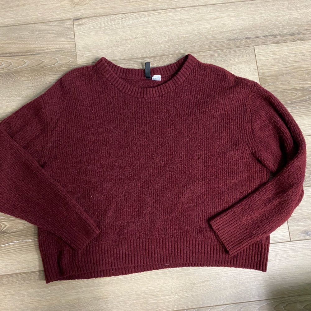 H&M Burgundy Sweater